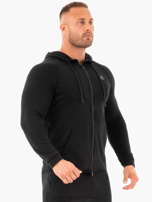 ruházat Ryderwear sportos cipzáras kapucnis kabát fekete férfiak B48F1416