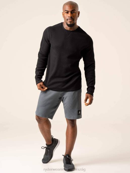 ruházat Ryderwear gofri lounge rövidnadrág acél kék férfiak B48F1134