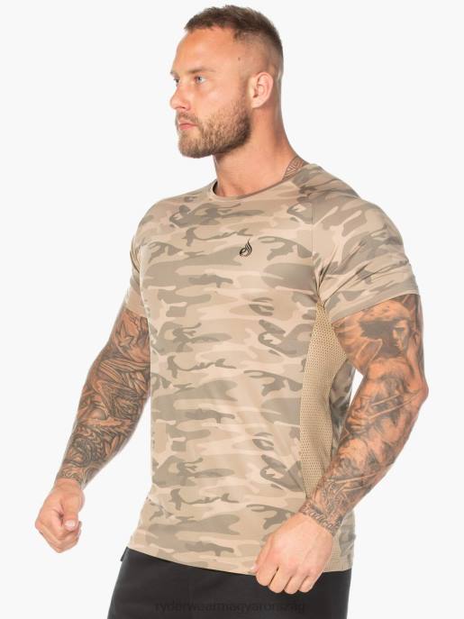 ruházat Ryderwear camo mesh póló barnás terepszínű férfiak B48F1204