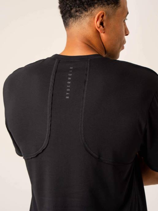ruházat Ryderwear dinamikus túlméretezett póló fekete férfiak B48F1266
