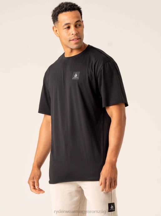 ruházat Ryderwear dinamikus túlméretezett póló fekete férfiak B48F1266
