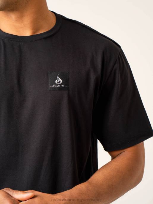 ruházat Ryderwear dinamikus túlméretezett póló fekete férfiak B48F1266