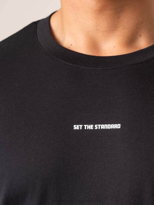 ruházat Ryderwear előjön túlméretezett póló kifakult fekete férfiak B48F1280