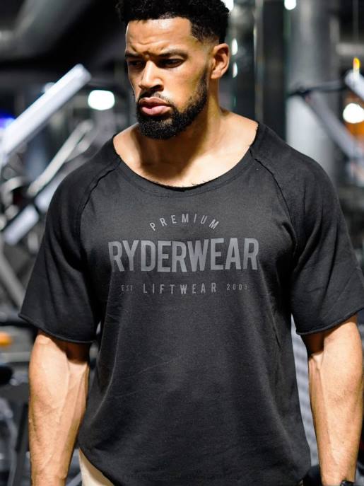 ruházat Ryderwear előre gyapjú rongyfelső fekete férfiak B48F1262