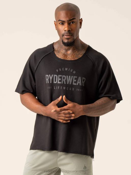 ruházat Ryderwear előre gyapjú rongyfelső fekete férfiak B48F1262