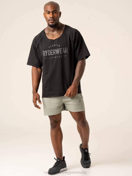 ruházat Ryderwear előre gyapjú rongyfelső fekete férfiak B48F1262