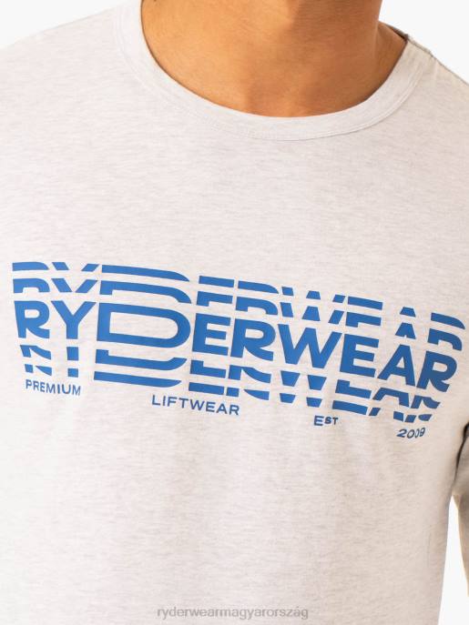ruházat Ryderwear grafikus hosszú ujjú póló szürke márga férfiak B48F1252