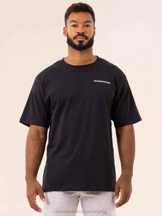 ruházat Ryderwear ipari túlméretezett póló fekete férfiak B48F1200