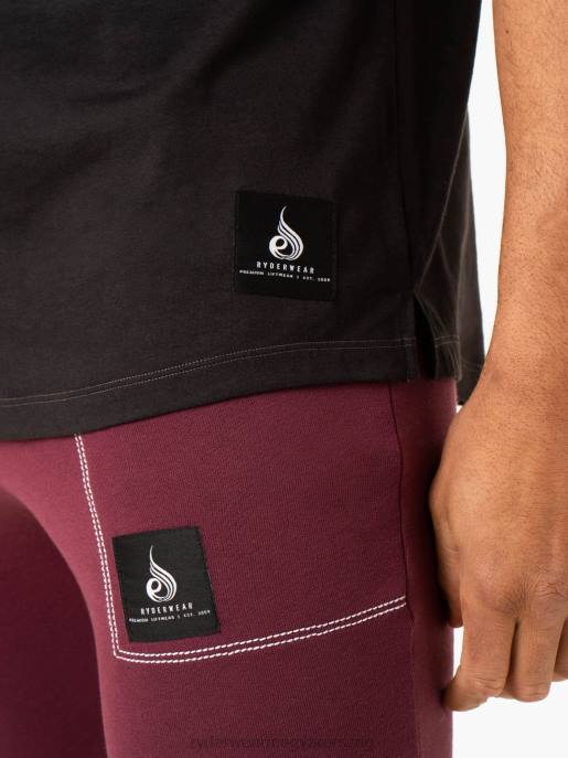 ruházat Ryderwear létfontosságú póló kifakult fekete férfiak B48F1257