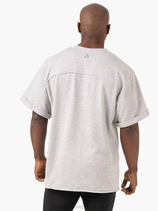 ruházat Ryderwear üldözés túlméretezett gyapjú póló világosszürke márga férfiak B48F1244