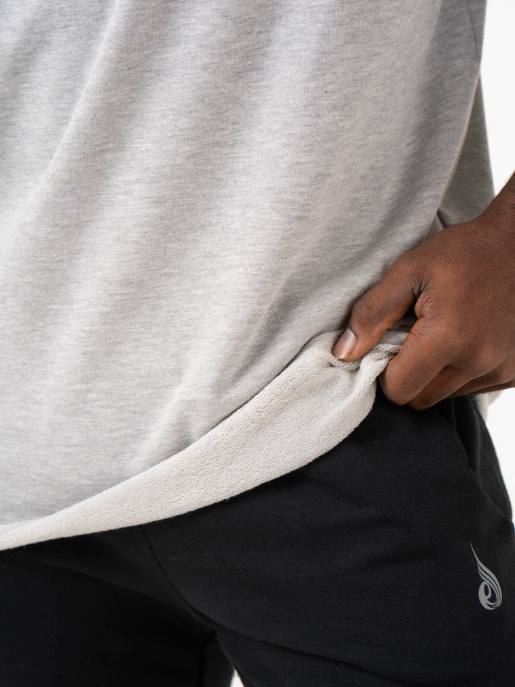 ruházat Ryderwear üldözés túlméretezett gyapjú póló világosszürke márga férfiak B48F1244