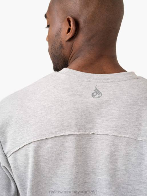 ruházat Ryderwear üldözés túlméretezett gyapjú póló világosszürke márga férfiak B48F1244