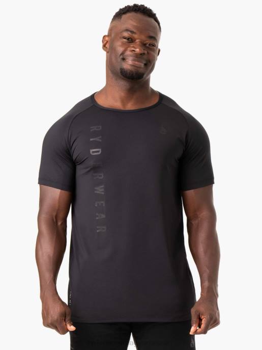 ruházat Ryderwear állóképességi póló fekete férfiak B48F1220