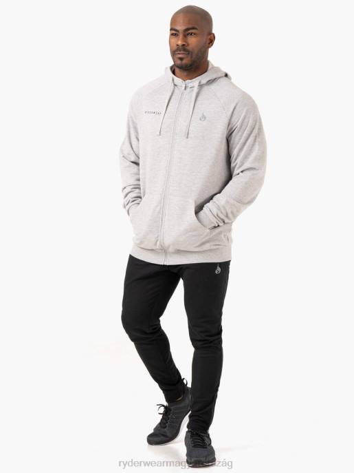 ruházat Ryderwear üldözés cipzáras kapucnis pulcsi világosszürke márga férfiak B48F1375