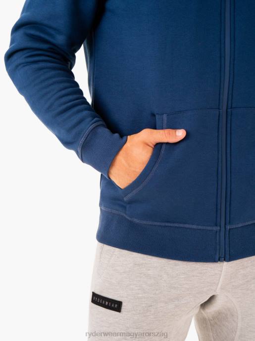 ruházat Ryderwear töltsd fel a cipzáras kapucnis pulcsit kék férfiak B48F1379