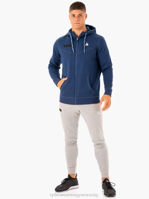ruházat Ryderwear töltsd fel a cipzáras kapucnis pulcsit kék férfiak B48F1379