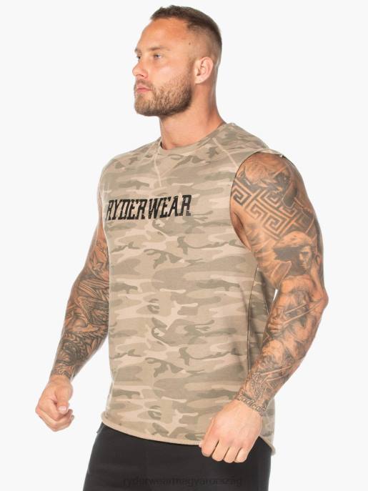 ruházat Ryderwear Camo gyapjú tank barnás terepszínű férfiak B48F1352