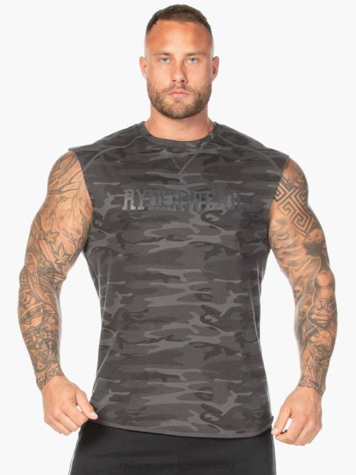 ruházat Ryderwear Camo gyapjú tank fekete terepszínű férfiak B48F1351