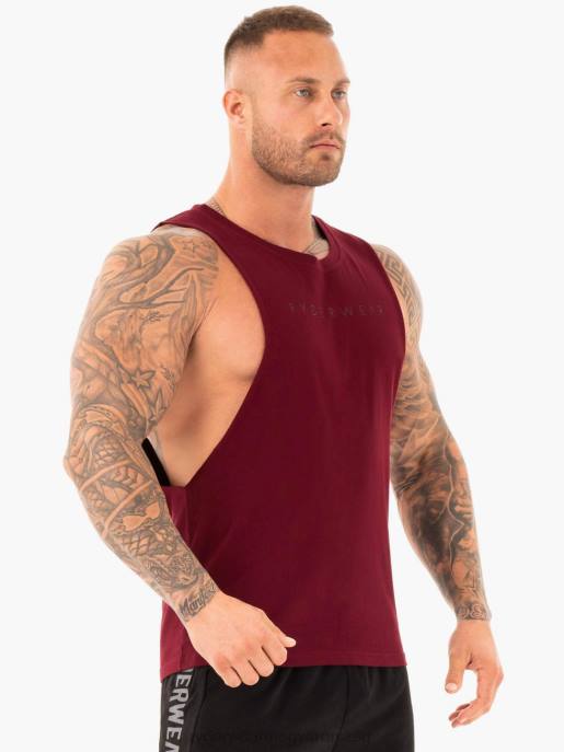 ruházat Ryderwear aktív vattagolyós tartály Burgundia férfiak B48F1355