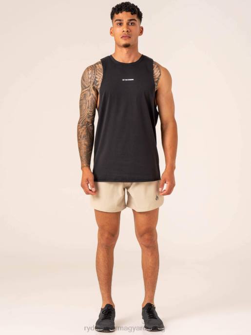 ruházat Ryderwear előbukkan csepp karlyuk tartály kifakult fekete férfiak B48F1291