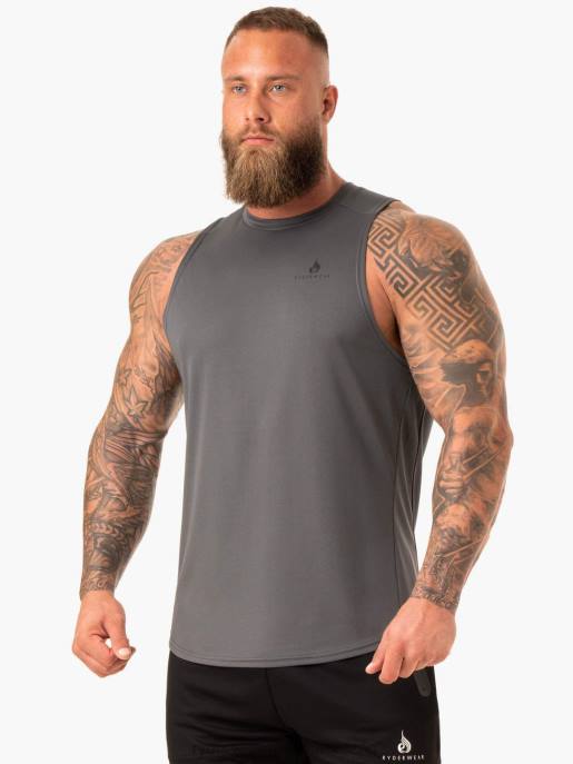 ruházat Ryderwear emelőhálós baller tartály faszén férfiak B48F1340