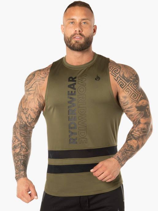 ruházat Ryderwear evo hálós baller tank khaki férfiak B48F1361