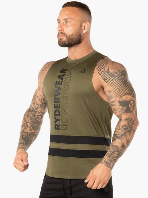 ruházat Ryderwear evo hálós baller tank khaki férfiak B48F1361