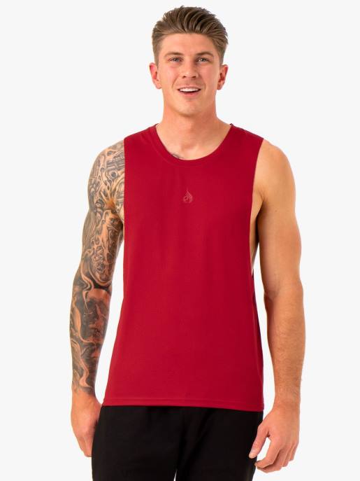 ruházat Ryderwear fokozza baller tank Burgundia férfiak B48F1322
