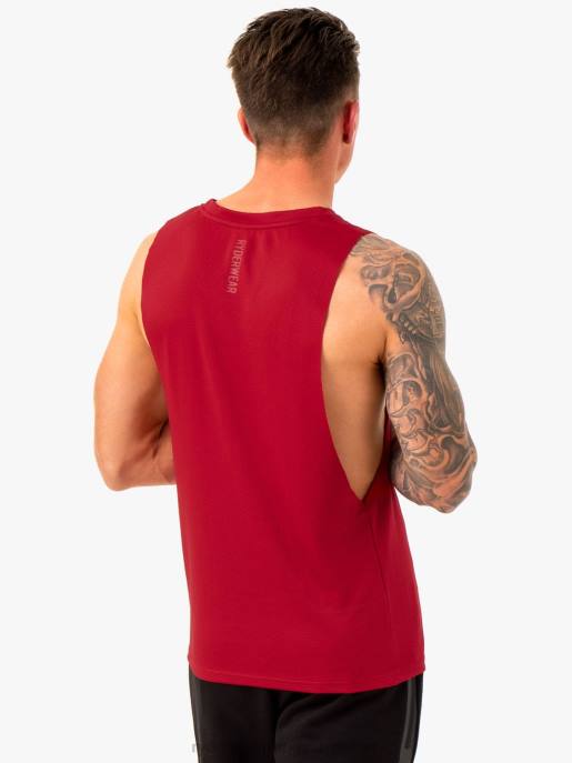 ruházat Ryderwear fokozza baller tank Burgundia férfiak B48F1322