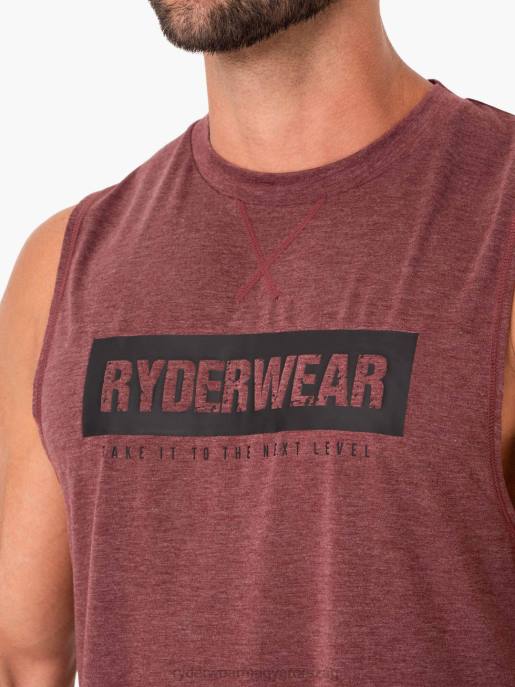 ruházat Ryderwear vasballer tank bordó márga férfiak B48F1347