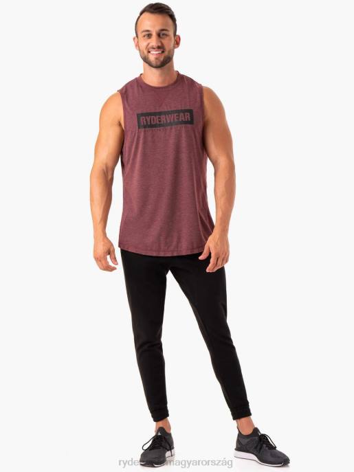ruházat Ryderwear vasballer tank bordó márga férfiak B48F1347