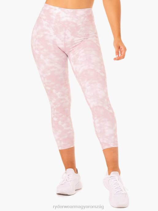 ruházat Ryderwear 7/8-as leggings mályva rózsaszín nyakkendőfesték nők B48F133