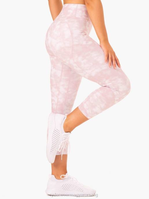 ruházat Ryderwear 7/8-as leggings mályva rózsaszín nyakkendőfesték nők B48F133