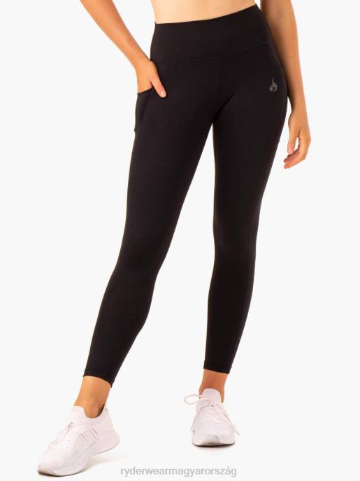 ruházat Ryderwear akció magas derekú zseb leggings fekete nők B48F148