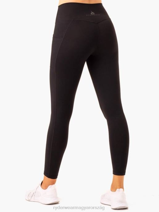 ruházat Ryderwear akció magas derekú zseb leggings fekete nők B48F148