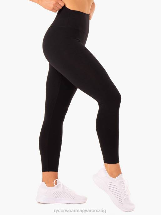 ruházat Ryderwear alap teljes hosszúságú magas derekú leggings fekete nők B48F142
