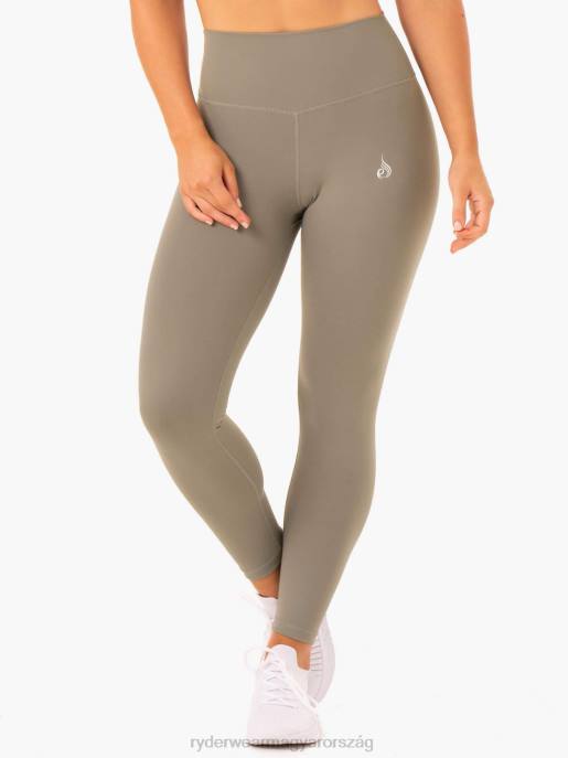 ruházat Ryderwear alap teljes hosszúságú magas derekú leggings khaki nők B48F143
