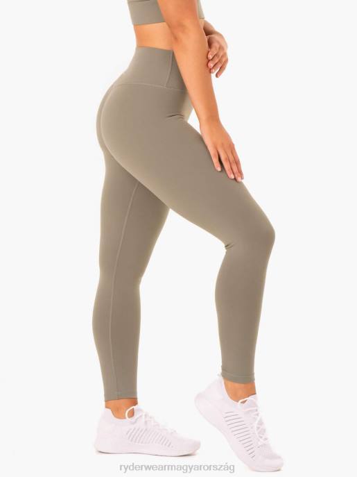 ruházat Ryderwear alap teljes hosszúságú magas derekú leggings khaki nők B48F143