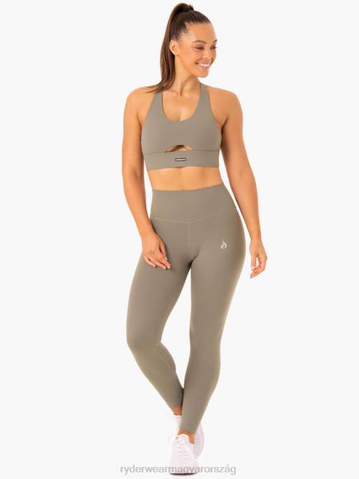 ruházat Ryderwear alap teljes hosszúságú magas derekú leggings khaki nők B48F143