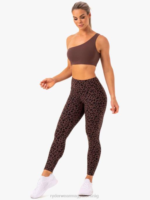ruházat Ryderwear alkalmazkodni magas derekú scrunch leggingshez csokoládé leopárd nők B48F151