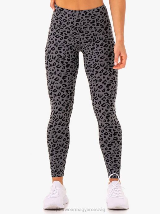ruházat Ryderwear alkalmazkodni magas derekú scrunch leggingshez szürke leopárd nők B48F1112