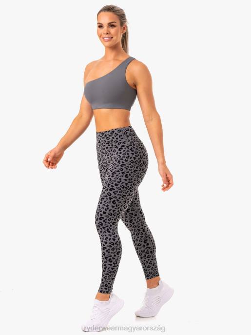 ruházat Ryderwear alkalmazkodni magas derekú scrunch leggingshez szürke leopárd nők B48F1112