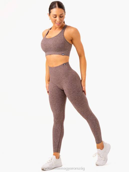 ruházat Ryderwear bordás varrat nélküli leggings csokoládé márga nők B48F106