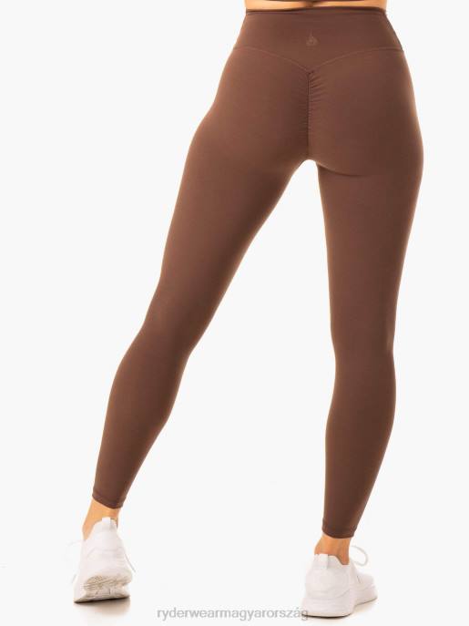 ruházat Ryderwear derűs cross over scrunch leggings csokoládé nők B48F88