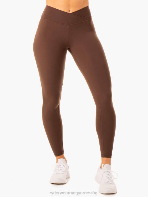 ruházat Ryderwear derűs cross over scrunch leggings csokoládé nők B48F88