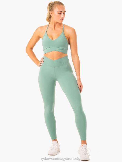 ruházat Ryderwear derűs cross over scrunch leggings zöld nők B48F86