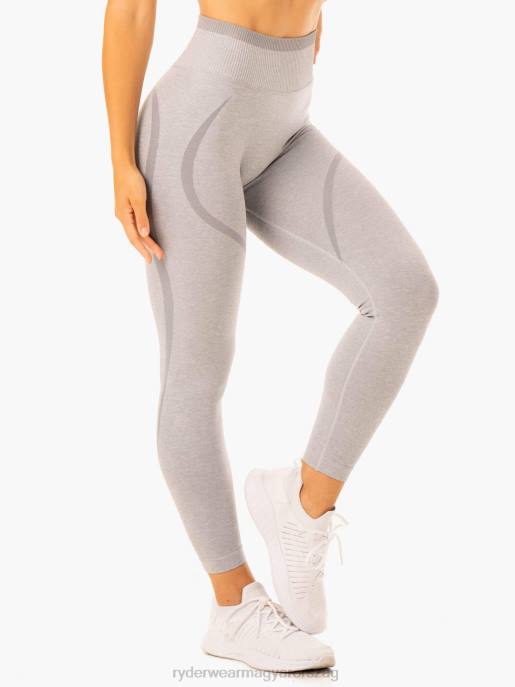 ruházat Ryderwear excel varrat nélküli magas derekú leggings szürke márga nők B48F91