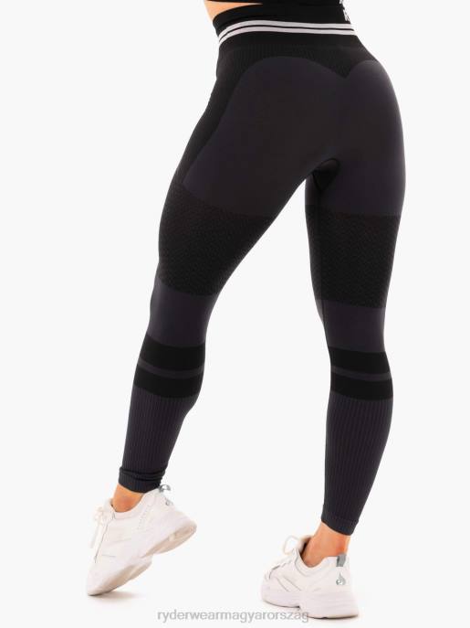 ruházat Ryderwear freestyle varrat nélküli magas derekú leggings fekete nők B48F180