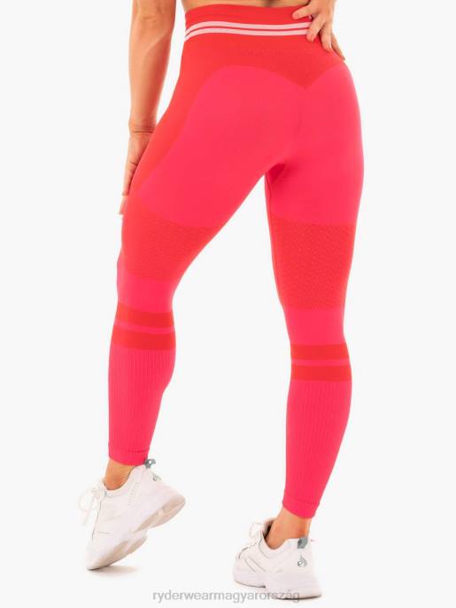 ruházat Ryderwear freestyle varrat nélküli magas derekú leggings piros nők B48F181