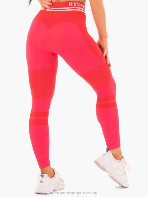 ruházat Ryderwear freestyle varrat nélküli magas derekú leggings piros nők B48F181